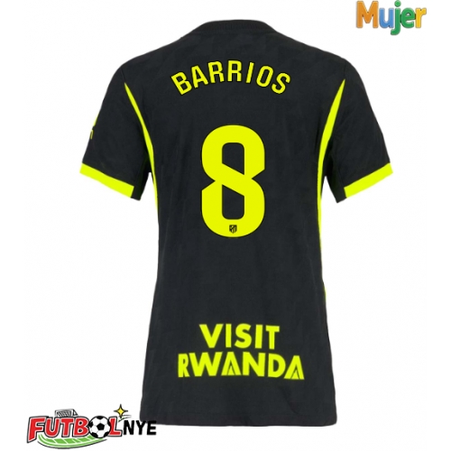 Camiseta Atletico Madrid Pablo Barrios #8 Visitante Equipación para mujer 2026-27 manga corta